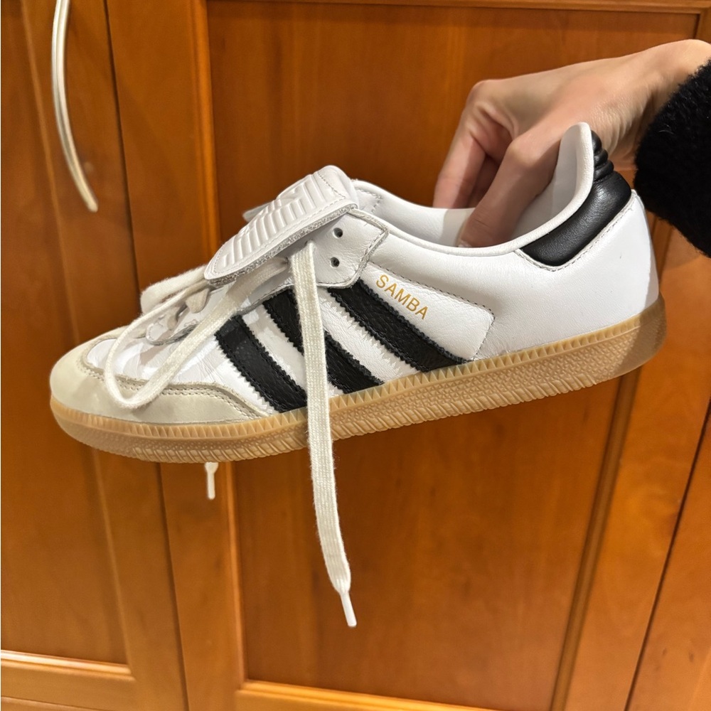 Adidas Samba White and Black Trainers